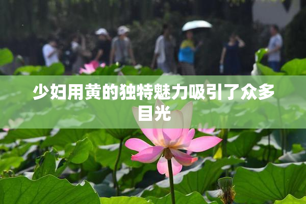 少妇用黄的独特魅力吸引了众多目光