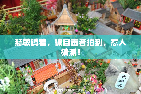 赫敏蹲着，被目击者拍到，惹人猜测！