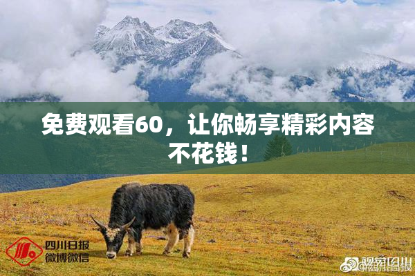 免费观看60，让你畅享精彩内容不花钱！