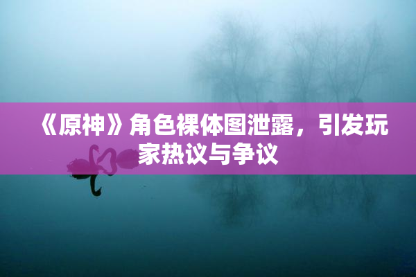 《原神》角色裸体图泄露，引发玩家热议与争议