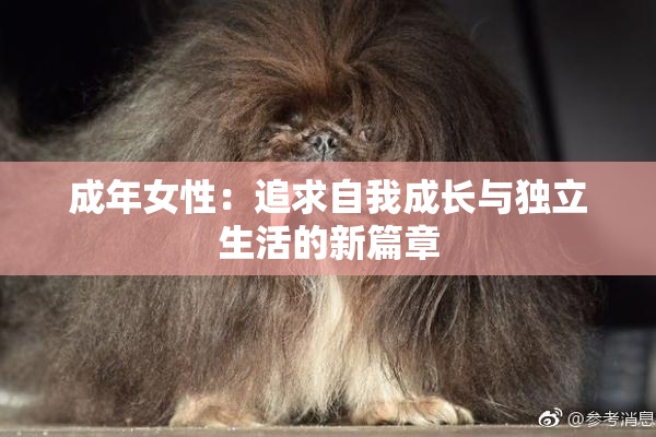 成年女性：追求自我成长与独立生活的新篇章
