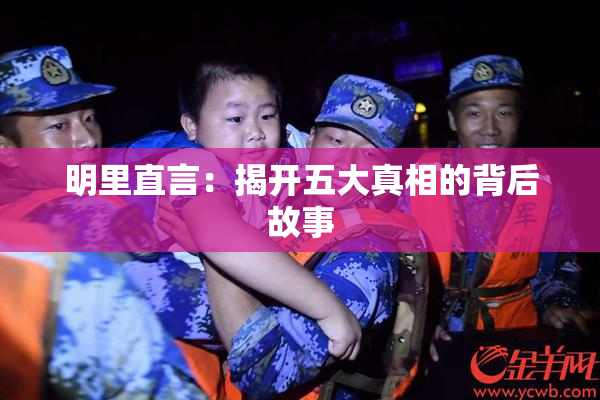 明里直言：揭开五大真相的背后故事