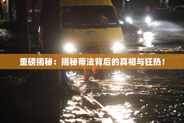 重磅揭秘：揭秘蒂法背后的真相与狂热！