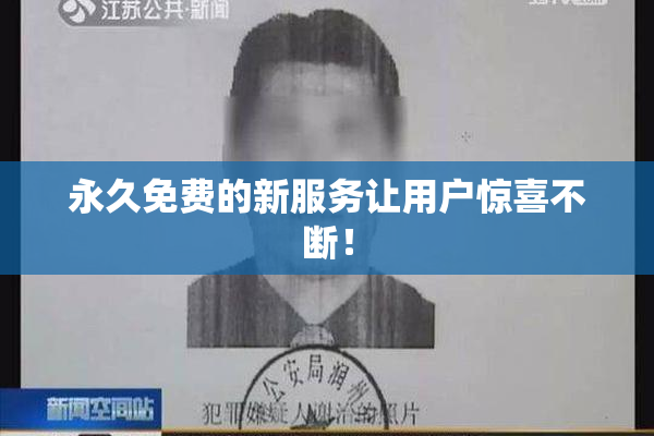 永久免费的新服务让用户惊喜不断！