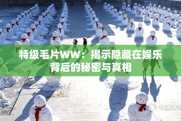 特级毛片WW：揭示隐藏在娱乐背后的秘密与真相