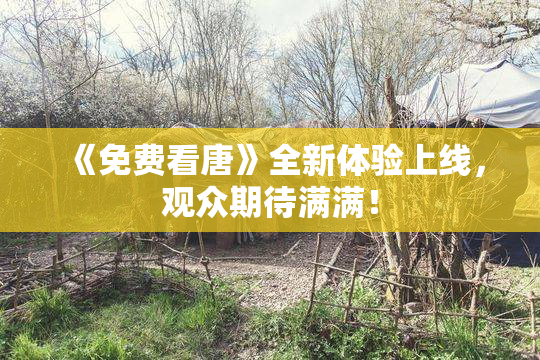 《免费看唐》全新体验上线，观众期待满满！