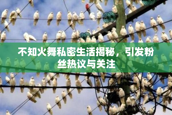 不知火舞私密生活揭秘，引发粉丝热议与关注