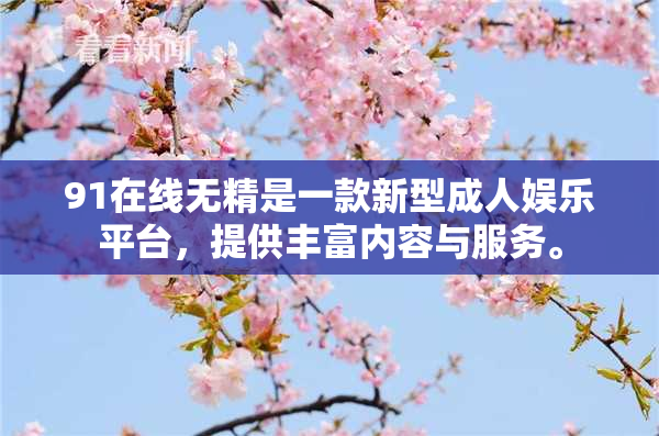 91在线无精是一款新型成人娱乐平台，提供丰富内容与服务。