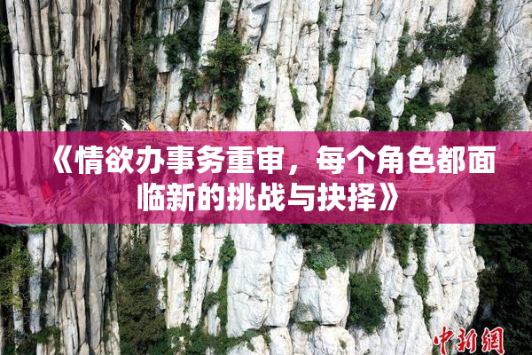 《情欲办事务重审，每个角色都面临新的挑战与抉择》