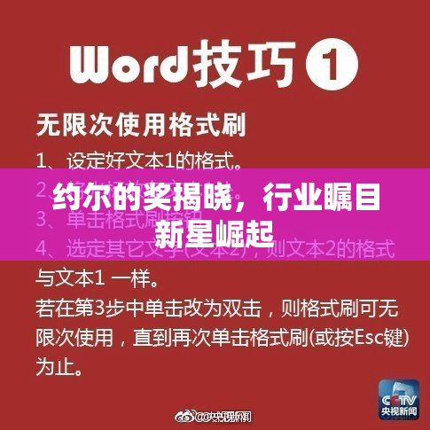 约尔的奖揭晓，行业瞩目新星崛起