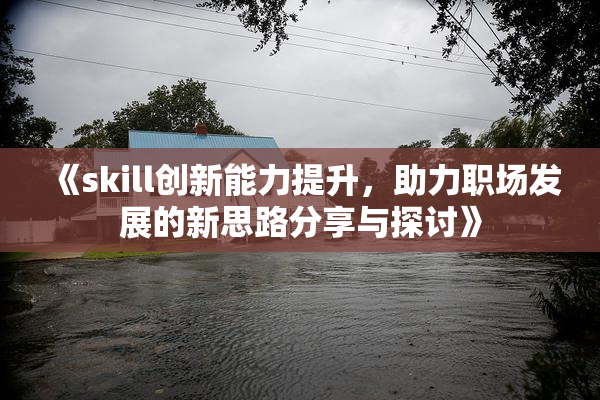 《skill创新能力提升，助力职场发展的新思路分享与探讨》