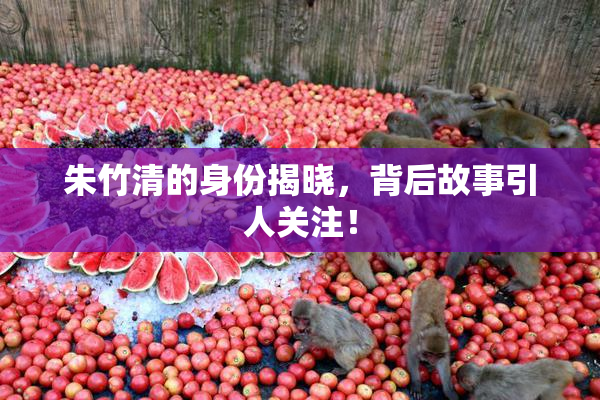 朱竹清的身份揭晓，背后故事引人关注！