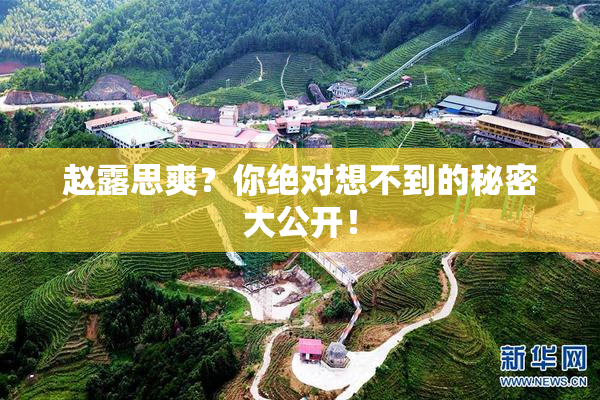 赵露思爽？你绝对想不到的秘密大公开！