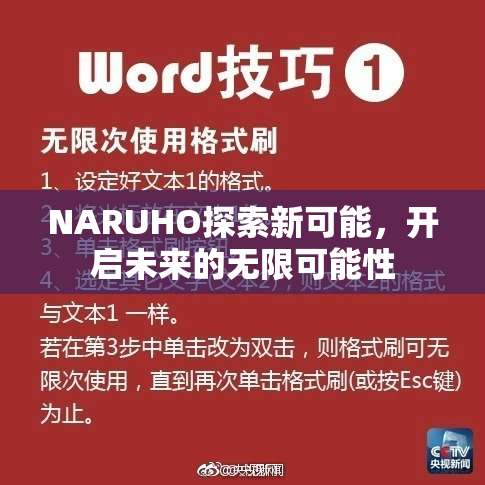 NARUHO探索新可能，开启未来的无限可能性