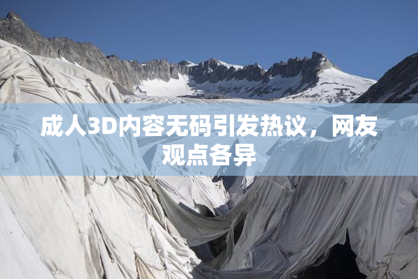 成人3D内容无码引发热议，网友观点各异