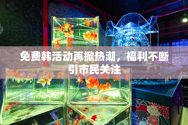 免费韩活动再掀热潮，福利不断引市民关注