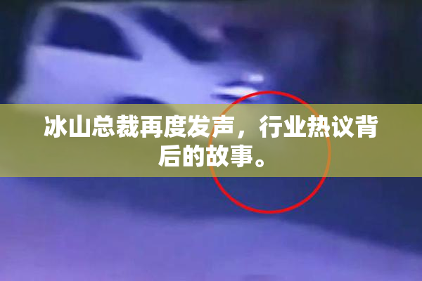 冰山总裁再度发声，行业热议背后的故事。