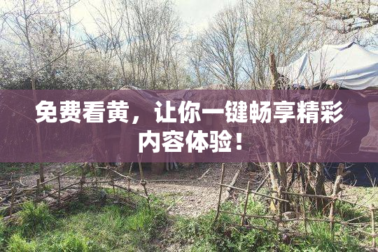 免费看黄，让你一键畅享精彩内容体验！