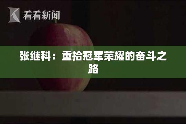 张继科：重拾冠军荣耀的奋斗之路