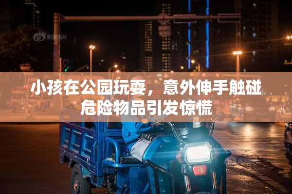 小孩在公园玩耍，意外伸手触碰危险物品引发惊慌