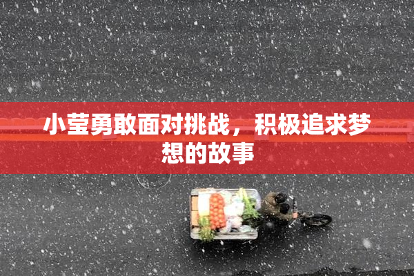 小莹勇敢面对挑战，积极追求梦想的故事