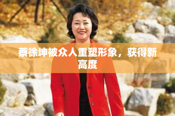 蔡徐坤被众人重塑形象，获得新高度