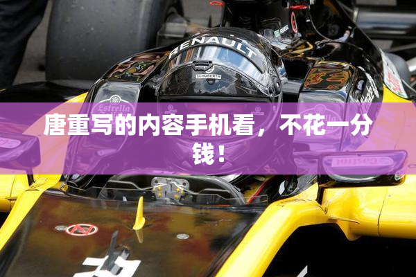 唐重写的内容手机看，不花一分钱！