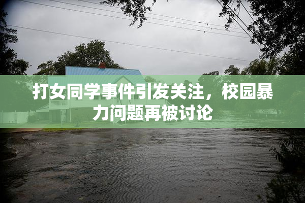 打女同学事件引发关注，校园暴力问题再被讨论