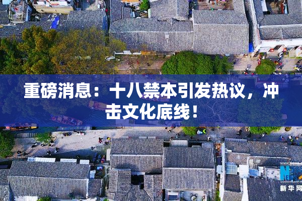 重磅消息：十八禁本引发热议，冲击文化底线！
