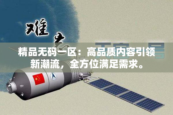 精品无码一区：高品质内容引领新潮流，全方位满足需求。