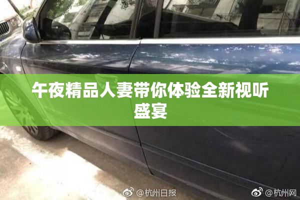 午夜精品人妻带你体验全新视听盛宴