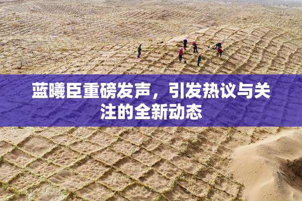 蓝曦臣重磅发声，引发热议与关注的全新动态