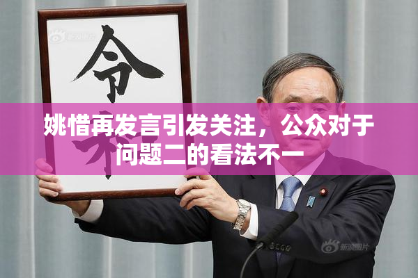 姚惜再发言引发关注，公众对于问题二的看法不一