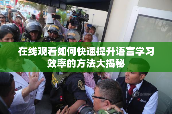 在线观看如何快速提升语言学习效率的方法大揭秘