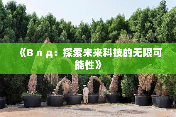 《B n д：探索未来科技的无限可能性》