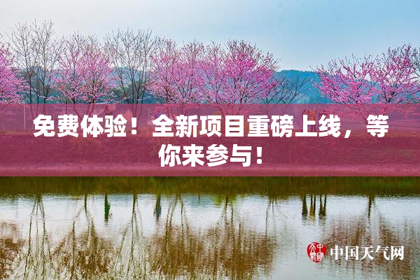 免费体验！全新项目重磅上线，等你来参与！