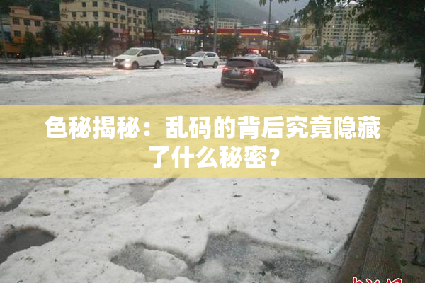 色秘揭秘：乱码的背后究竟隐藏了什么秘密？