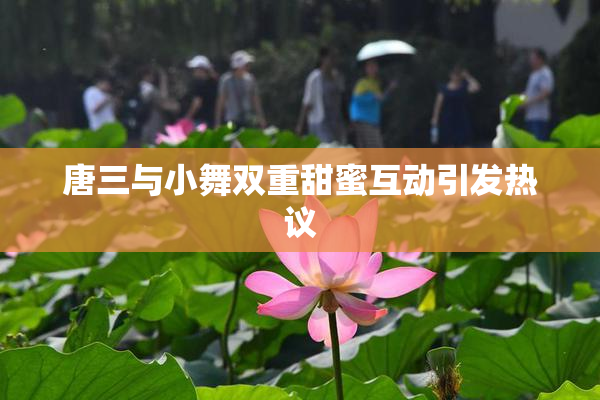 唐三与小舞双重甜蜜互动引发热议
