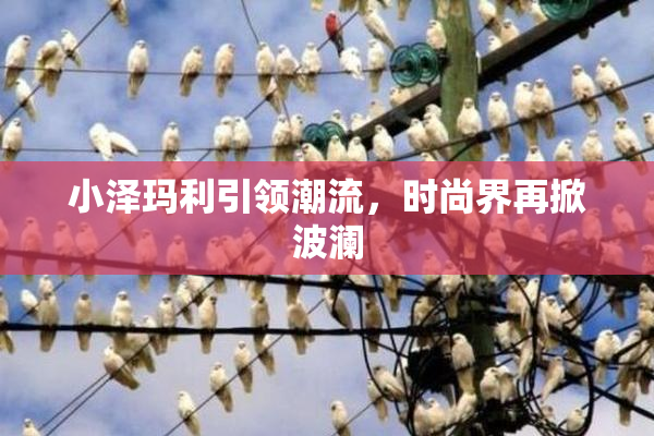 小泽玛利引领潮流，时尚界再掀波澜