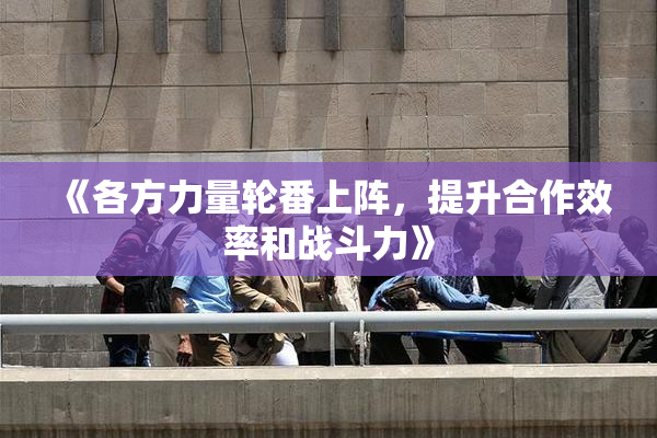 《各方力量轮番上阵，提升合作效率和战斗力》