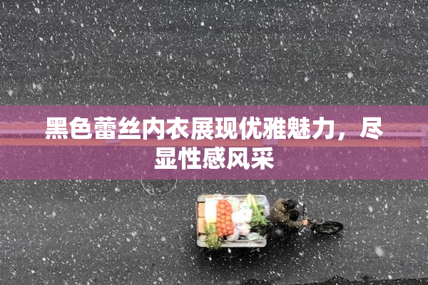 黑色蕾丝内衣展现优雅魅力，尽显性感风采
