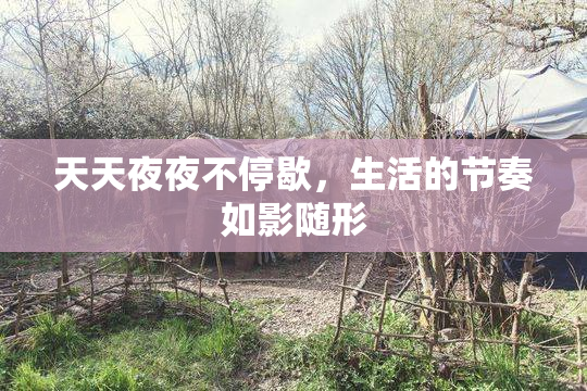 天天夜夜不停歇，生活的节奏如影随形