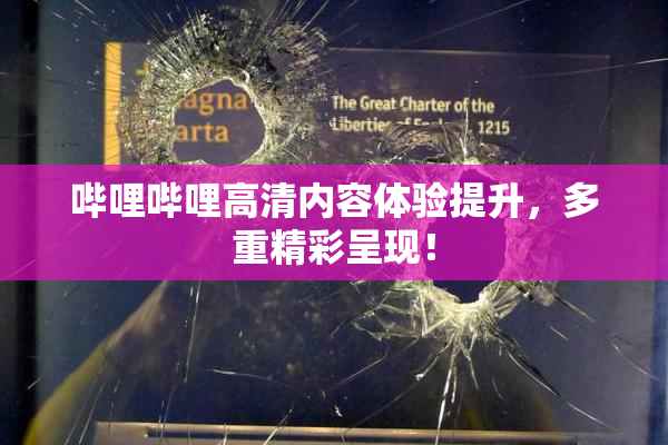 哔哩哔哩高清内容体验提升，多重精彩呈现！