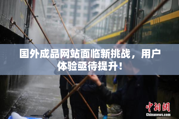 国外成品网站面临新挑战，用户体验亟待提升！