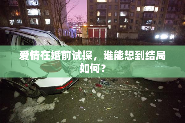 爱情在婚前试探，谁能想到结局如何？