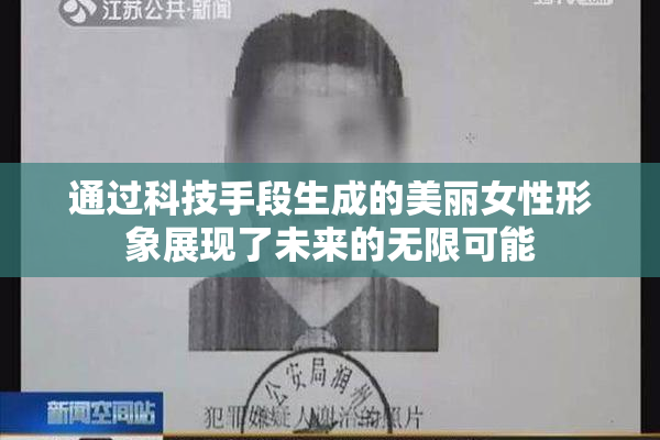 通过科技手段生成的美丽女性形象展现了未来的无限可能