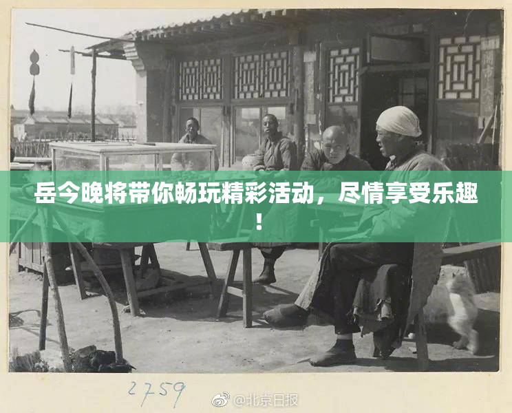 岳今晚将带你畅玩精彩活动，尽情享受乐趣！