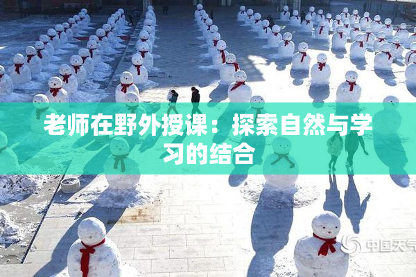 老师在野外授课：探索自然与学习的结合