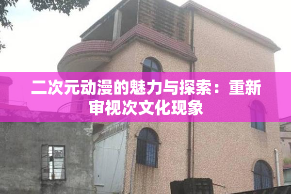 二次元动漫的魅力与探索：重新审视次文化现象