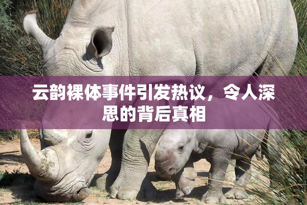云韵裸体事件引发热议，令人深思的背后真相
